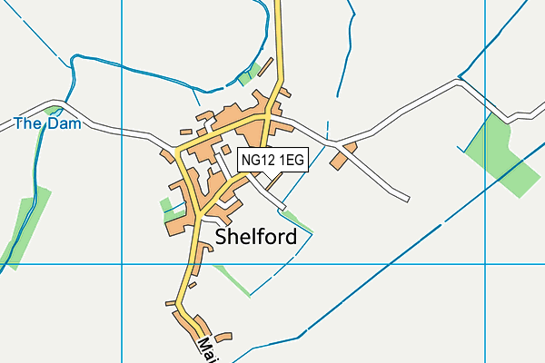 NG12 1EG map - OS VectorMap District (Ordnance Survey) NG12 1EG map - OS VectorMap District (Ordnance Survey)