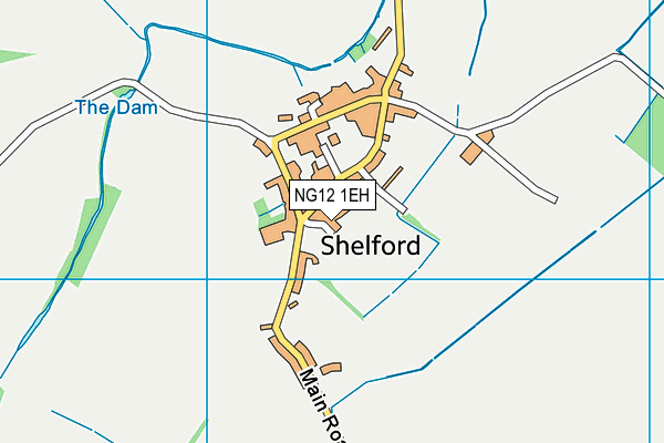 NG12 1EH map - OS VectorMap District (Ordnance Survey) NG12 1EH map - OS VectorMap District (Ordnance Survey)