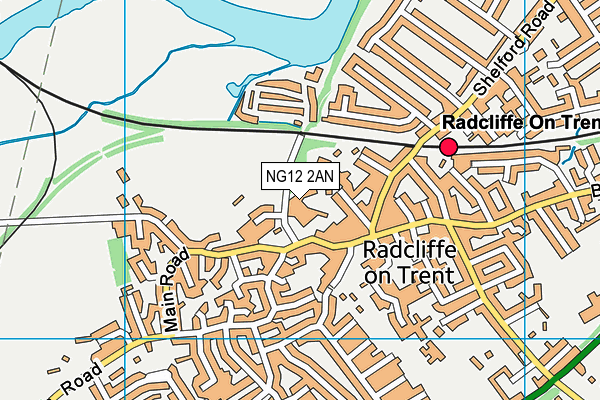 NG12 2AN map - OS VectorMap District (Ordnance Survey) NG12 2AN map - OS VectorMap District (Ordnance Survey)