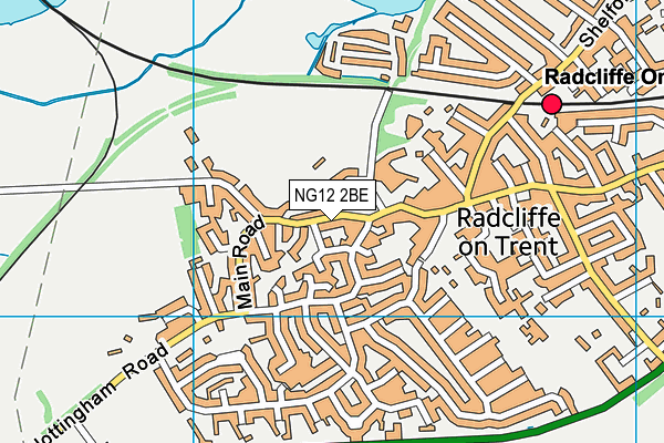 NG12 2BE map - OS VectorMap District (Ordnance Survey) NG12 2BE map - OS VectorMap District (Ordnance Survey)