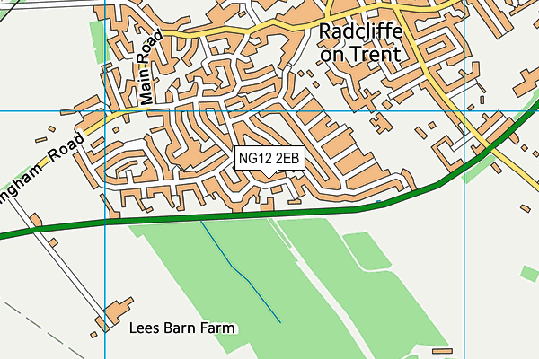 NG12 2EB map - OS VectorMap District (Ordnance Survey)