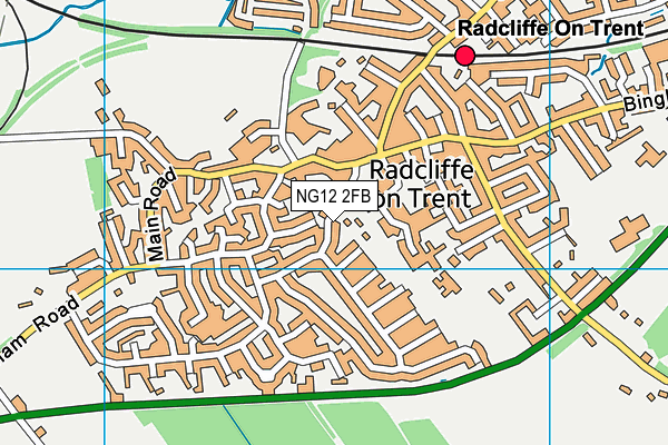 NG12 2FB map - OS VectorMap District (Ordnance Survey) NG12 2FB map - OS VectorMap District (Ordnance Survey)