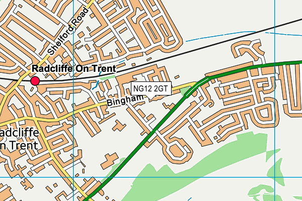 NG12 2GT map - OS VectorMap District (Ordnance Survey) NG12 2GT map - OS VectorMap District (Ordnance Survey)