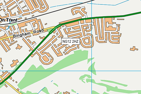 NG12 2HZ map - OS VectorMap District (Ordnance Survey) NG12 2HZ map - OS VectorMap District (Ordnance Survey)