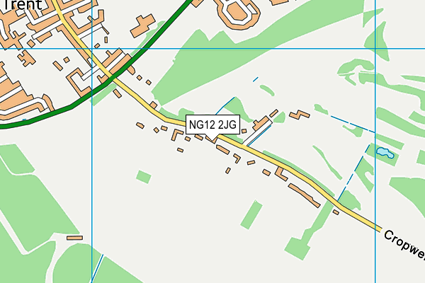 NG12 2JG map - OS VectorMap District (Ordnance Survey)