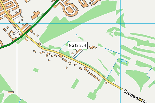 NG12 2JH map - OS VectorMap District (Ordnance Survey) NG12 2JH map - OS VectorMap District (Ordnance Survey)