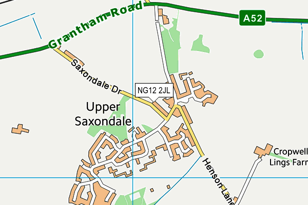NG12 2JL map - OS VectorMap District (Ordnance Survey) NG12 2JL map - OS VectorMap District (Ordnance Survey)