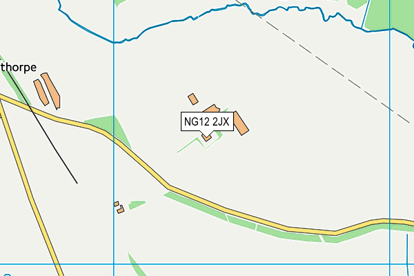 NG12 2JX map - OS VectorMap District (Ordnance Survey) NG12 2JX map - OS VectorMap District (Ordnance Survey)