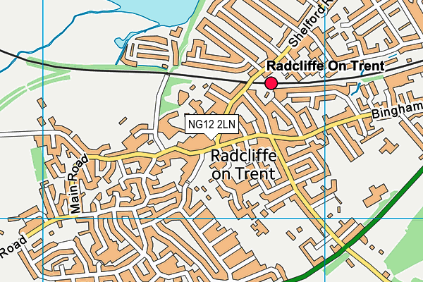 NG12 2LN map - OS VectorMap District (Ordnance Survey) NG12 2LN map - OS VectorMap District (Ordnance Survey)