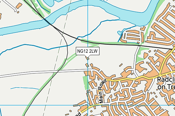 NG12 2LW map - OS VectorMap District (Ordnance Survey) NG12 2LW map - OS VectorMap District (Ordnance Survey)