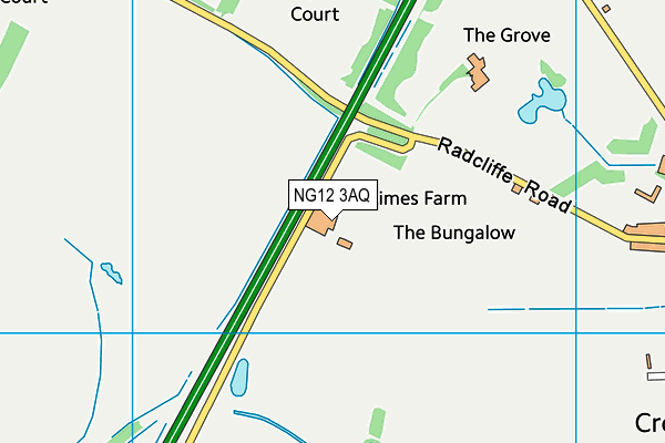 NG12 3AQ map - OS VectorMap District (Ordnance Survey) NG12 3AQ map - OS VectorMap District (Ordnance Survey)