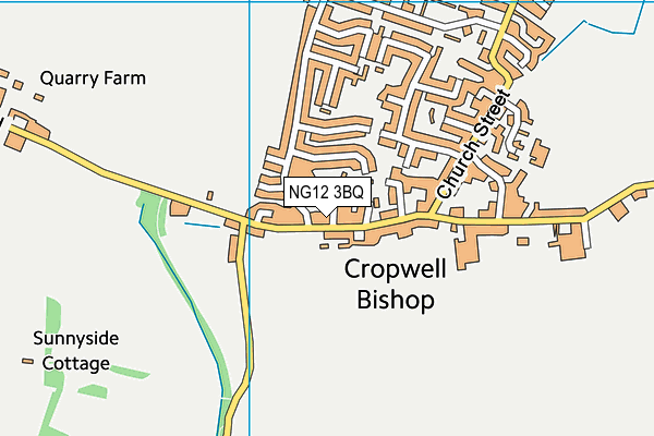 NG12 3BQ map - OS VectorMap District (Ordnance Survey) NG12 3BQ map - OS VectorMap District (Ordnance Survey)