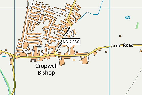 NG12 3BX map - OS VectorMap District (Ordnance Survey) NG12 3BX map - OS VectorMap District (Ordnance Survey)