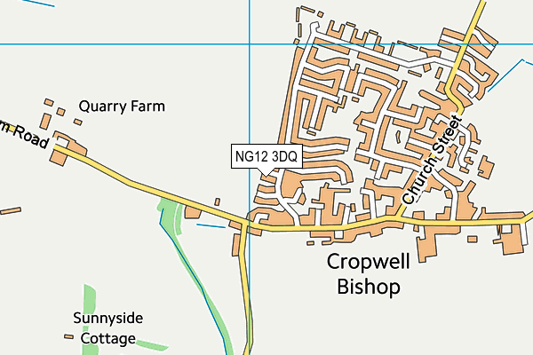 NG12 3DQ map - OS VectorMap District (Ordnance Survey) NG12 3DQ map - OS VectorMap District (Ordnance Survey)
