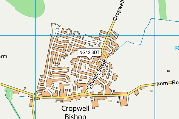 NG12 3DT map - OS VectorMap District (Ordnance Survey) NG12 3DT map - OS VectorMap District (Ordnance Survey)