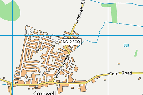 NG12 3GQ map - OS VectorMap District (Ordnance Survey) NG12 3GQ map - OS VectorMap District (Ordnance Survey)