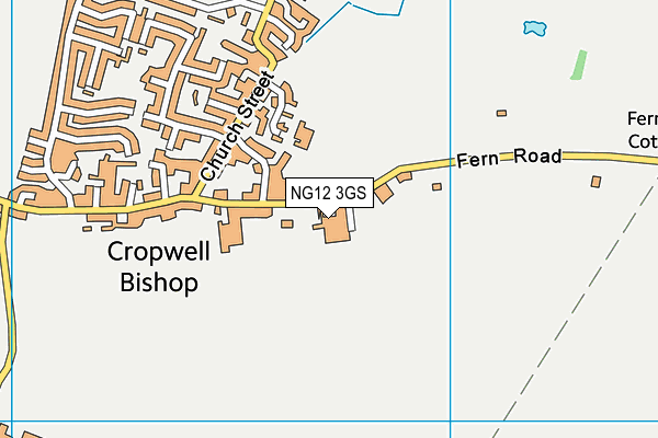 NG12 3GS map - OS VectorMap District (Ordnance Survey) NG12 3GS map - OS VectorMap District (Ordnance Survey)