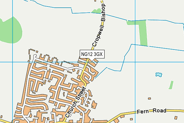NG12 3GX map - OS VectorMap District (Ordnance Survey) NG12 3GX map - OS VectorMap District (Ordnance Survey)