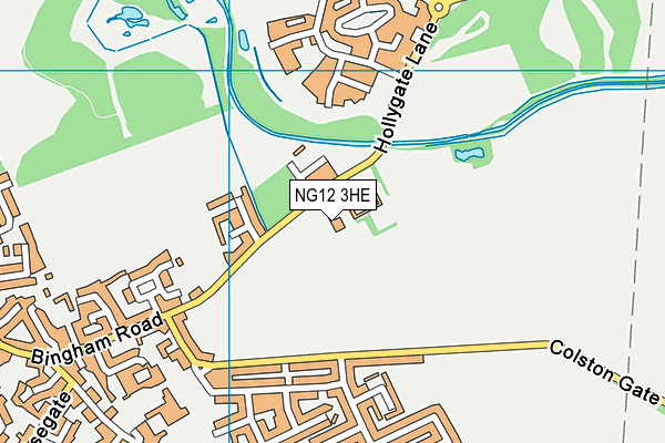 NG12 3HE map - OS VectorMap District (Ordnance Survey) NG12 3HE map - OS VectorMap District (Ordnance Survey)