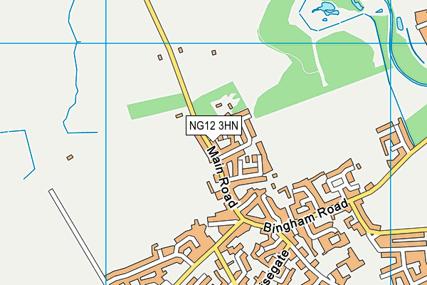 NG12 3HN map - OS VectorMap District (Ordnance Survey) NG12 3HN map - OS VectorMap District (Ordnance Survey)