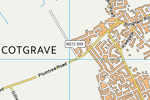 NG12 3HX map - OS VectorMap District (Ordnance Survey) NG12 3HX map - OS VectorMap District (Ordnance Survey)