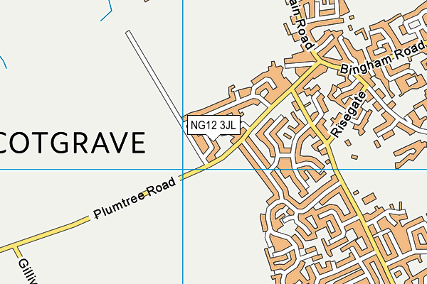 NG12 3JL map - OS VectorMap District (Ordnance Survey) NG12 3JL map - OS VectorMap District (Ordnance Survey)