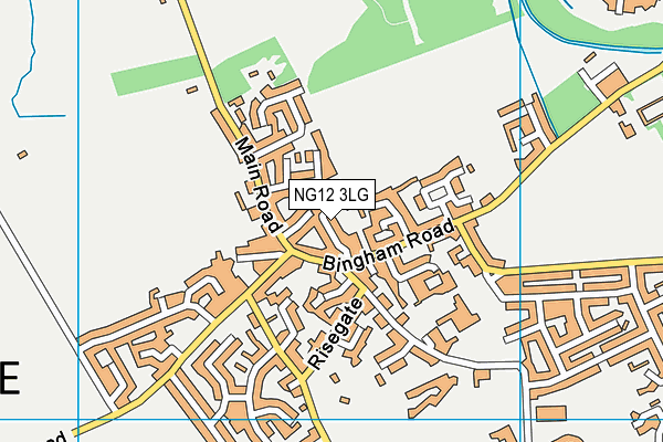NG12 3LG map - OS VectorMap District (Ordnance Survey) NG12 3LG map - OS VectorMap District (Ordnance Survey)
