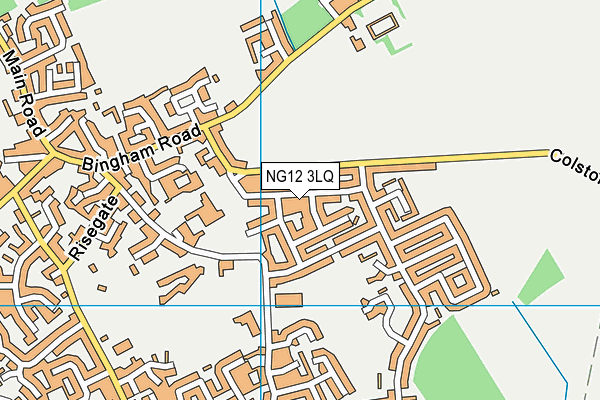 NG12 3LQ map - OS VectorMap District (Ordnance Survey) NG12 3LQ map - OS VectorMap District (Ordnance Survey)