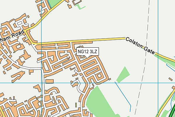 NG12 3LZ map - OS VectorMap District (Ordnance Survey) NG12 3LZ map - OS VectorMap District (Ordnance Survey)