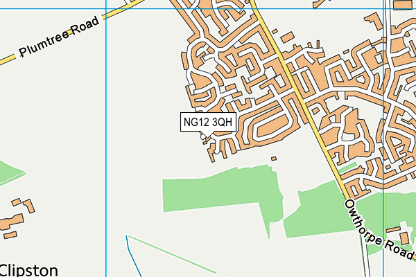 NG12 3QH map - OS VectorMap District (Ordnance Survey) NG12 3QH map - OS VectorMap District (Ordnance Survey)