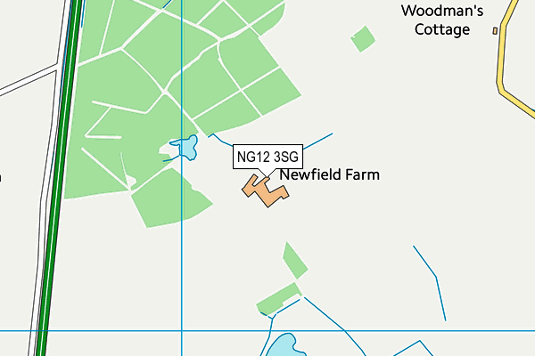 NG12 3SG map - OS VectorMap District (Ordnance Survey) NG12 3SG map - OS VectorMap District (Ordnance Survey)