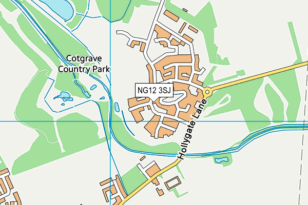 NG12 3SJ map - OS VectorMap District (Ordnance Survey) NG12 3SJ map - OS VectorMap District (Ordnance Survey)
