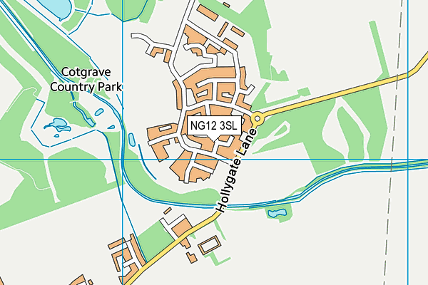 NG12 3SL map - OS VectorMap District (Ordnance Survey) NG12 3SL map - OS VectorMap District (Ordnance Survey)