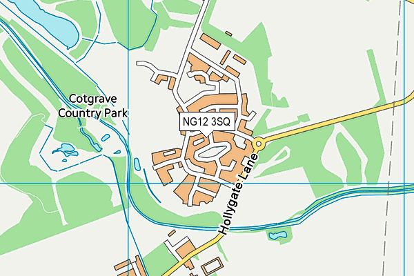 NG12 3SQ map - OS VectorMap District (Ordnance Survey) NG12 3SQ map - OS VectorMap District (Ordnance Survey)