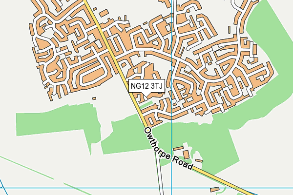 NG12 3TJ map - OS VectorMap District (Ordnance Survey) NG12 3TJ map - OS VectorMap District (Ordnance Survey)