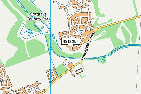 NG12 3UF map - OS VectorMap District (Ordnance Survey) NG12 3UF map - OS VectorMap District (Ordnance Survey)