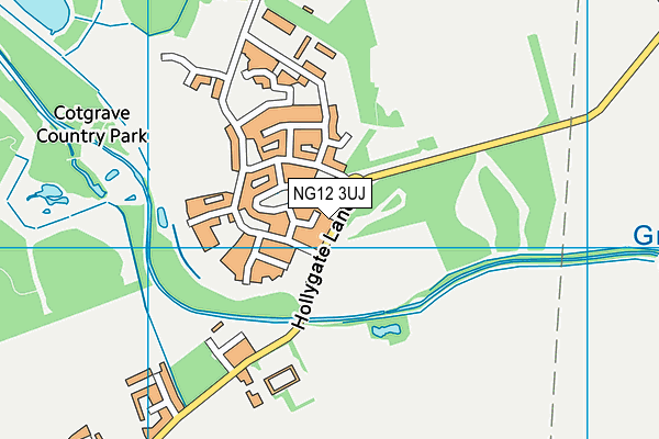 NG12 3UJ map - OS VectorMap District (Ordnance Survey) NG12 3UJ map - OS VectorMap District (Ordnance Survey)