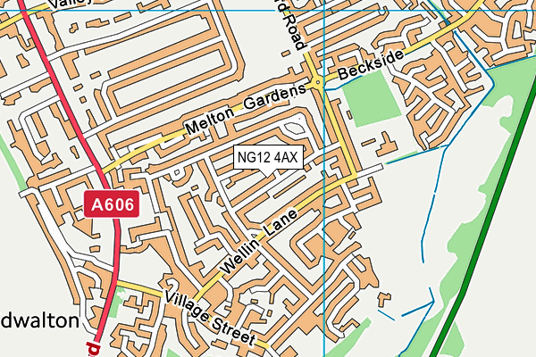 NG12 4AX map - OS VectorMap District (Ordnance Survey) NG12 4AX map - OS VectorMap District (Ordnance Survey)