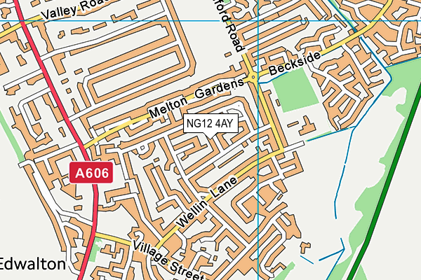 NG12 4AY map - OS VectorMap District (Ordnance Survey) NG12 4AY map - OS VectorMap District (Ordnance Survey)