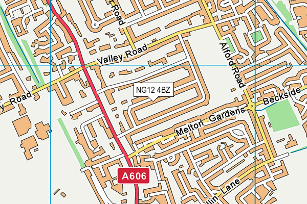 NG12 4BZ map - OS VectorMap District (Ordnance Survey) NG12 4BZ map - OS VectorMap District (Ordnance Survey)