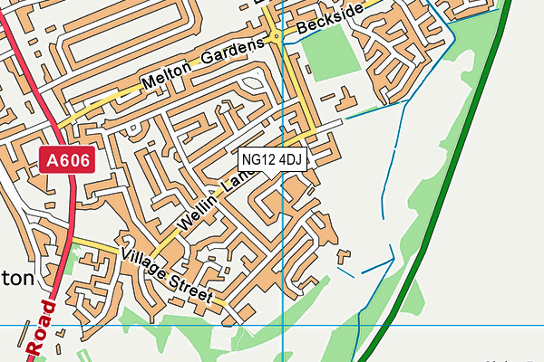 NG12 4DJ map - OS VectorMap District (Ordnance Survey) NG12 4DJ map - OS VectorMap District (Ordnance Survey)