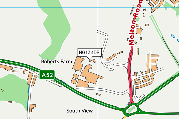 NG12 4DR map - OS VectorMap District (Ordnance Survey) NG12 4DR map - OS VectorMap District (Ordnance Survey)