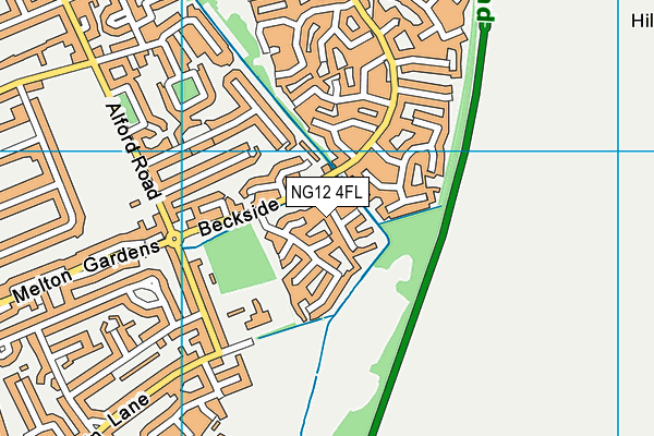 NG12 4FL map - OS VectorMap District (Ordnance Survey) NG12 4FL map - OS VectorMap District (Ordnance Survey)