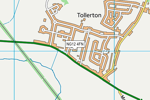 NG12 4FN map - OS VectorMap District (Ordnance Survey) NG12 4FN map - OS VectorMap District (Ordnance Survey)