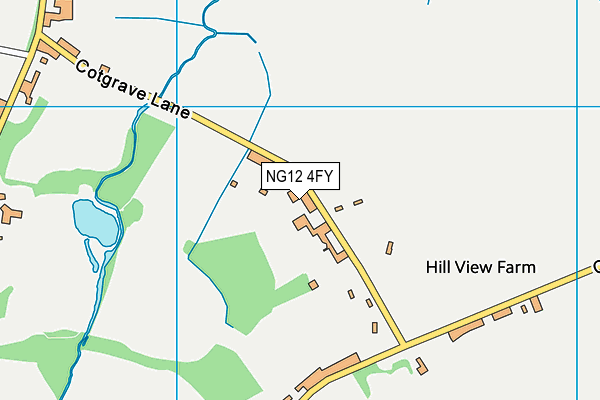 NG12 4FY map - OS VectorMap District (Ordnance Survey) NG12 4FY map - OS VectorMap District (Ordnance Survey)