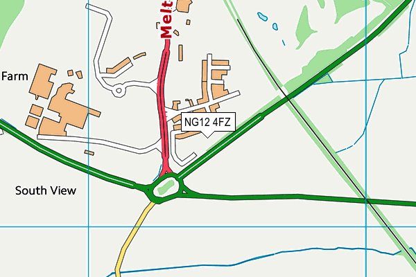 NG12 4FZ map - OS VectorMap District (Ordnance Survey) NG12 4FZ map - OS VectorMap District (Ordnance Survey)