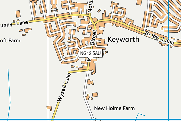 NG12 5AU map - OS VectorMap District (Ordnance Survey) NG12 5AU map - OS VectorMap District (Ordnance Survey)