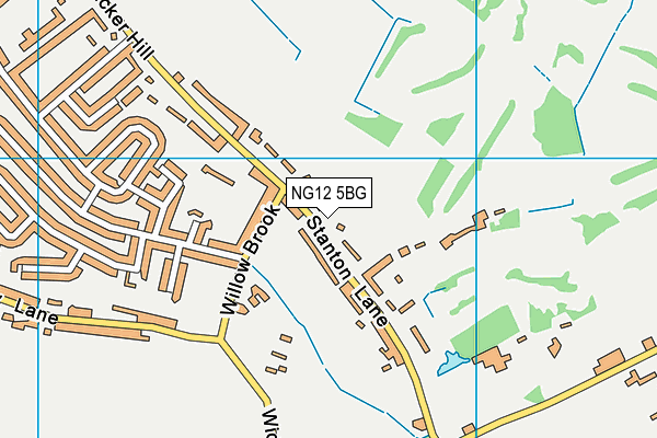 NG12 5BG map - OS VectorMap District (Ordnance Survey) NG12 5BG map - OS VectorMap District (Ordnance Survey)