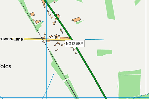 NG12 5BP map - OS VectorMap District (Ordnance Survey) NG12 5BP map - OS VectorMap District (Ordnance Survey)