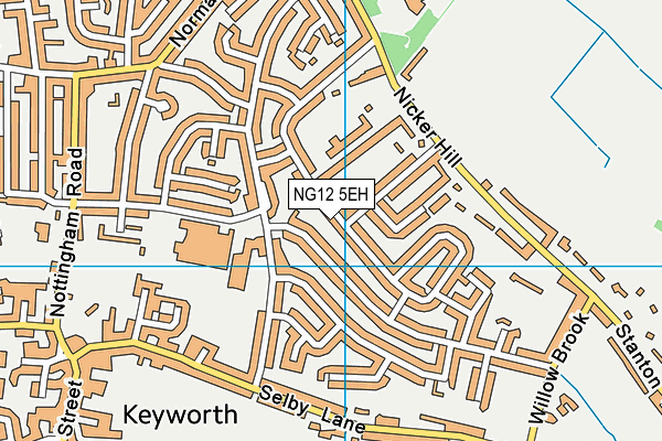NG12 5EH map - OS VectorMap District (Ordnance Survey) NG12 5EH map - OS VectorMap District (Ordnance Survey)